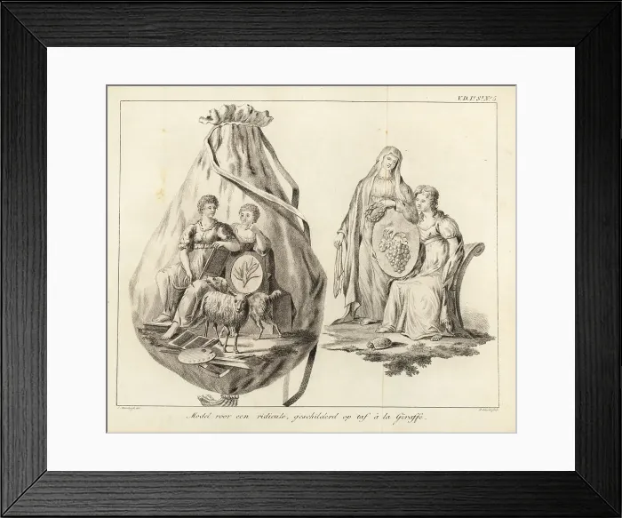 Framed Print : Model for a ridicule or small drawstring bag Framed Print : Model for a ridicule or small drawstring bag