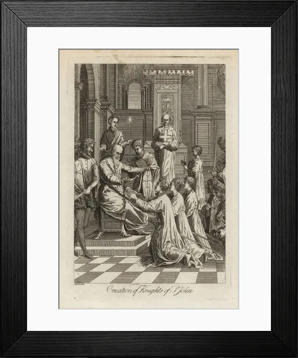 Framed Print : Creation of Knights of St. John Framed Print : Creation of Knights of St. John