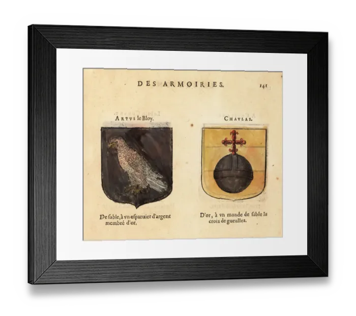 Framed Print : Imaginary coats of arms of Knights of the Round Table: Arthur ly Framed Print : Imaginary coats of arms of Knights of the Round Table: Arthur ly