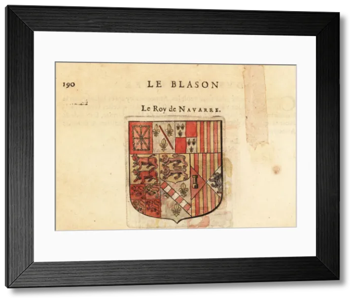 Framed Print : Coat of arms of the King of Navarre Framed Print : Coat of arms of the King of Navarre