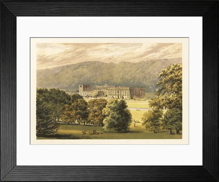 Framed Print : Chatsworth House, Derbyshire, England Framed Print : Chatsworth House, Derbyshire, England