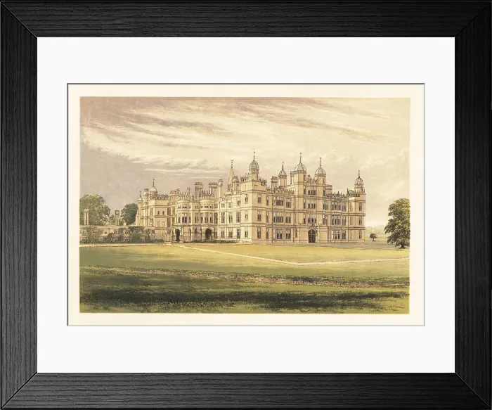 Framed Print : Burghley House, Lincolnshire, England Framed Print : Burghley House, Lincolnshire, England