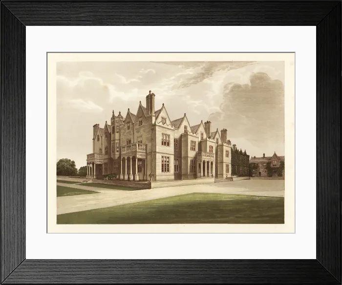 Framed Print : Acton Reynald Hall. Shropshire, England Framed Print : Acton Reynald Hall. Shropshire, England