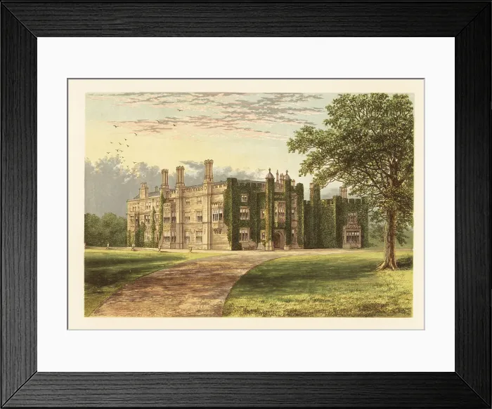 Framed Print : Drakelowe Hall, Derbyshire, England Framed Print : Drakelowe Hall, Derbyshire, England