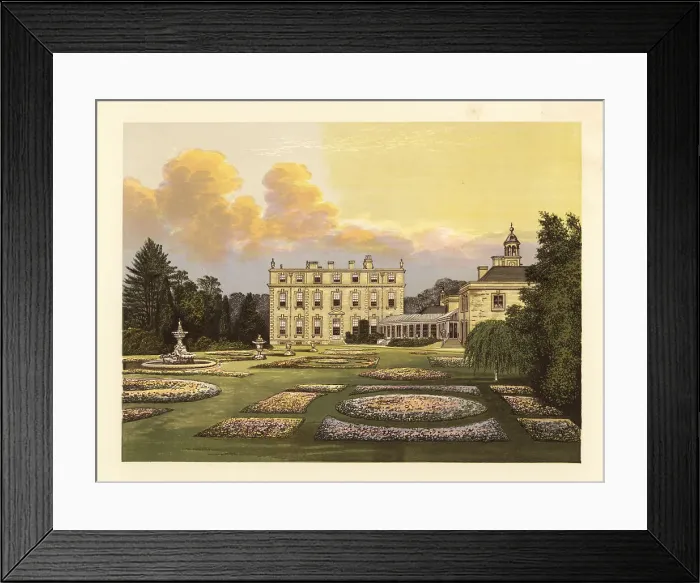 Framed Print : Ditchley House and gardens, Oxfordshire, England