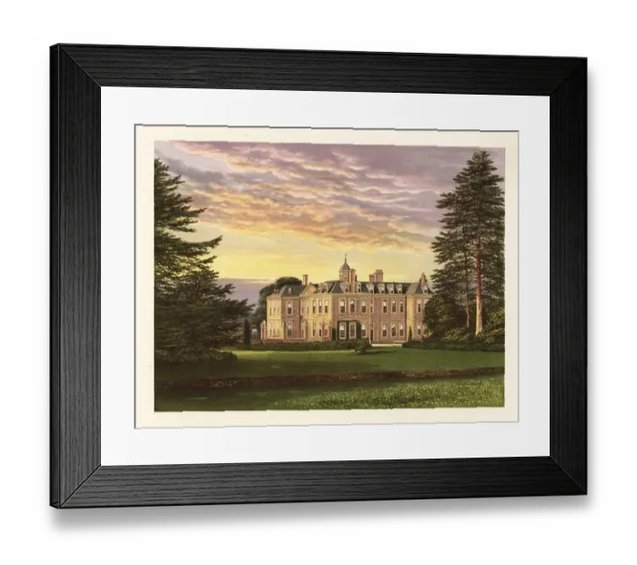 Framed Print : Hanbury Hall, Worcestershire, England Framed Print : Hanbury Hall, Worcestershire, England