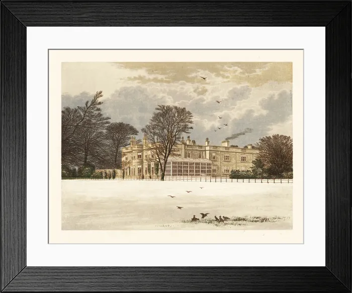 Framed Print : Ednaston Lodge, Derbyshire, England Framed Print : Ednaston Lodge, Derbyshire, England