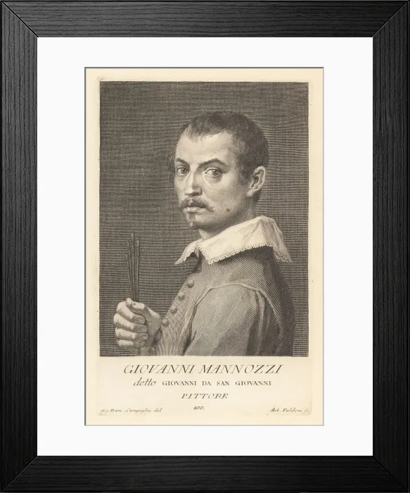 Framed Print : Giovanni da San Giovanni, Italian Baroque painter, 1592-1636 Framed Print : Giovanni da San Giovanni, Italian Baroque painter, 1592-1636
