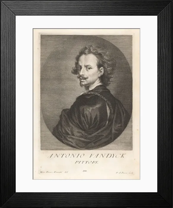 Framed Print : Sir Anthony van Dyck, Flemish artist and court painter in Englan Framed Print : Sir Anthony van Dyck, Flemish artist and court painter in Englan