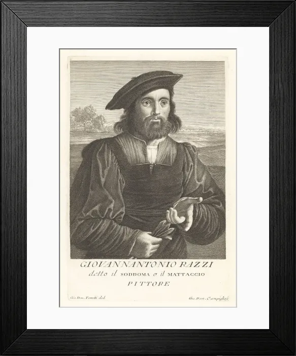 Framed Print : Giovanni Antonio Bazzi, Italian Renaissance painter, 1477-1549 Framed Print : Giovanni Antonio Bazzi, Italian Renaissance painter, 1477-1549