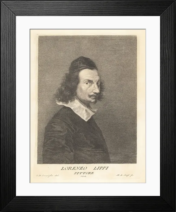 Framed Print : Lorenzo Lippi, Italian painter from Florence, 1606-1665 Framed Print : Lorenzo Lippi, Italian painter from Florence, 1606-1665