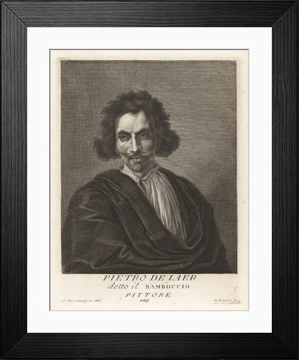 Framed Print : Pieter Bodding van Laer, Dutch painter, 1582-1642 Framed Print : Pieter Bodding van Laer, Dutch painter, 1582-1642