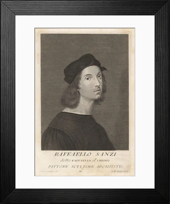 Framed Print : Raphael, Italian Renaissance painter, 1483-1520