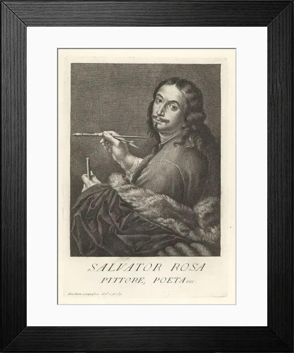Framed Print : Salvator Rosa, Italian Baroque painter, 1615-1673 Framed Print : Salvator Rosa, Italian Baroque painter, 1615-1673
