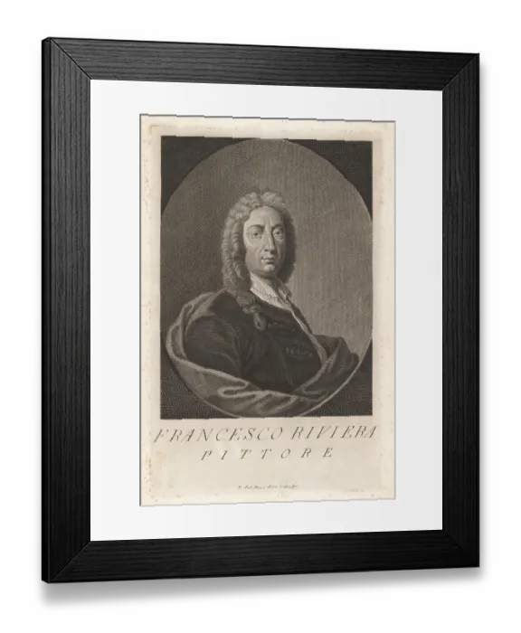 Framed Print : Francois Riviere, French-born painter, died 1746 Framed Print : Francois Riviere, French-born painter, died 1746