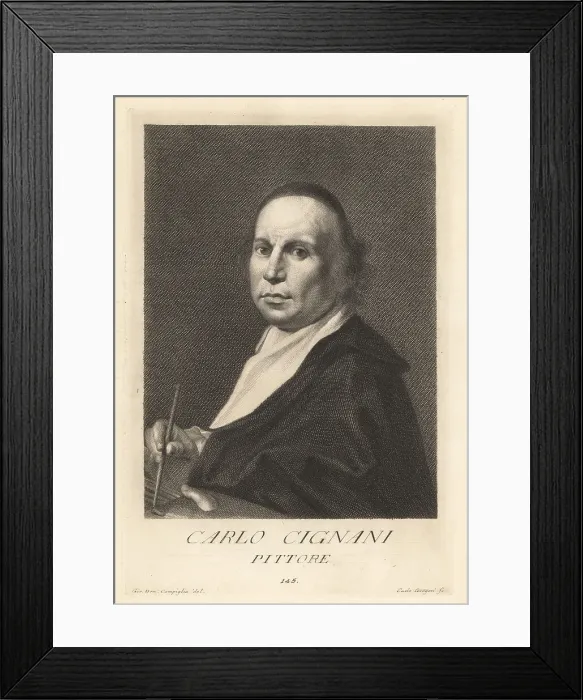 Framed Print : Carlo Cignani, Italian nobleman painter, 1628-1719 Framed Print : Carlo Cignani, Italian nobleman painter, 1628-1719