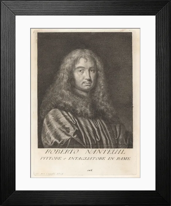 Framed Print : Robert Nanteuil, French portrait artist, 1623-1678 Framed Print : Robert Nanteuil, French portrait artist, 1623-1678