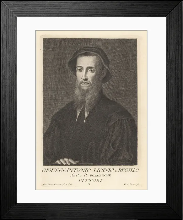 Framed Print : Il Pordenone, Italian Mannerist painter, 1483-1539 Framed Print : Il Pordenone, Italian Mannerist painter, 1483-1539