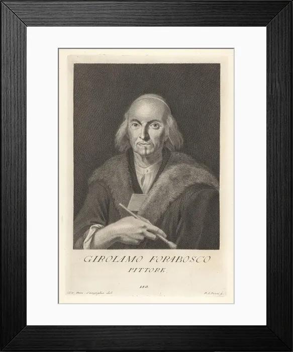 Framed Print : Girolamo Ferrabosco, Italian portrait painter, 1605-1679 Framed Print : Girolamo Ferrabosco, Italian portrait painter, 1605-1679