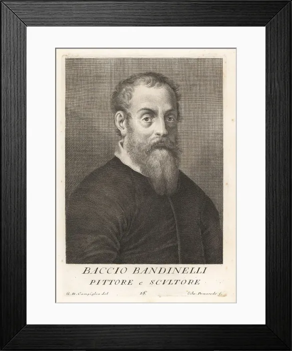 Framed Print : Baccio Bandinelli, Italian Renaissance sculptor, 1493-1560 Framed Print : Baccio Bandinelli, Italian Renaissance sculptor, 1493-1560