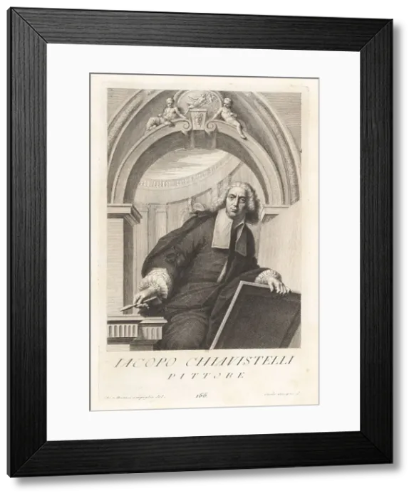 Framed Print : Jacopo Chiavistelli, Italian quadratura painter, c.1618-1698 Framed Print : Jacopo Chiavistelli, Italian quadratura painter, c.1618-1698