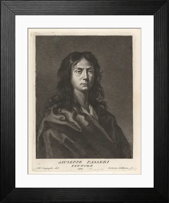 Framed Print : Giuseppe Passeri, Italian Baroque painter, 1654-1714 Framed Print : Giuseppe Passeri, Italian Baroque painter, 1654-1714