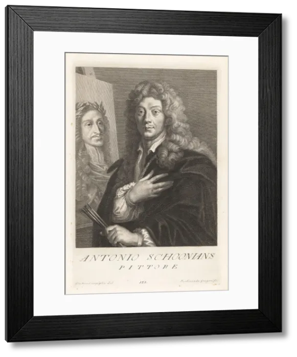 Framed Print : Anthoni Schoonjans, Flemish portrait painter, 1655-1726 Framed Print : Anthoni Schoonjans, Flemish portrait painter, 1655-1726