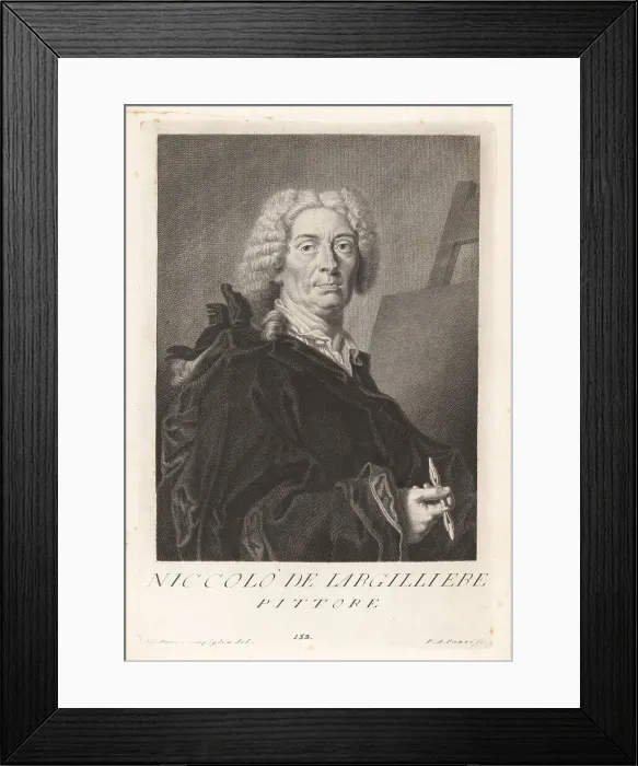 Framed Print : Nicolas de Largillière, French portrait painter, 1656-1746 Framed Print : Nicolas de Largillière, French portrait painter, 1656-1746