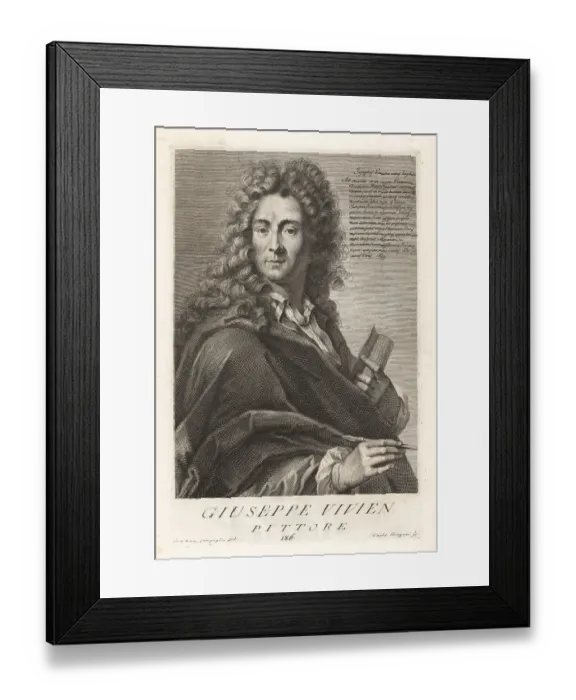 Framed Print : Joseph Vivien, French painter, 1657-1735 Framed Print : Joseph Vivien, French painter, 1657-1735