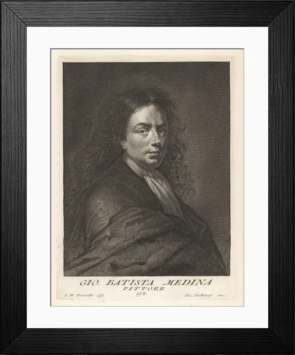 Framed Print : Giovanni Battista Medina, Flemish painter, 1659-1710 Framed Print : Giovanni Battista Medina, Flemish painter, 1659-1710