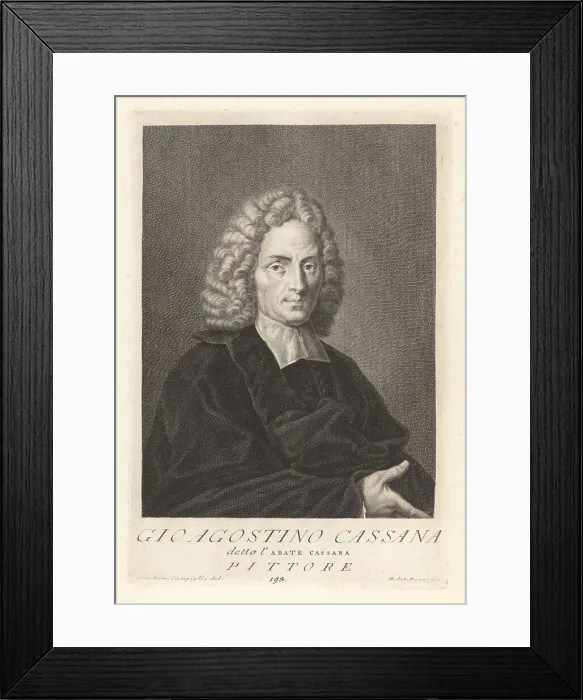 Framed Print : Giovanni Agostino Cassana, Italian Baroque painter, c.1658-1720 Framed Print : Giovanni Agostino Cassana, Italian Baroque painter, c.1658-1720