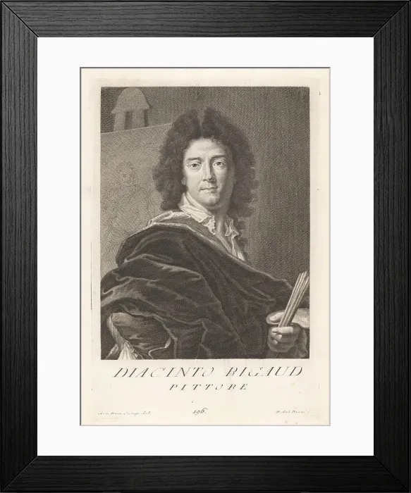 Framed Print : Hyacinthe Rigaud, Catalan-French baroque painter, 1659-1743 Framed Print : Hyacinthe Rigaud, Catalan-French baroque painter, 1659-1743