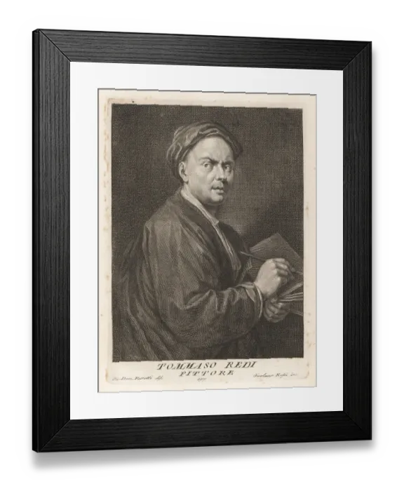 Framed Print : Tommaso Redi, Italian Baroque painter, 1665-1726