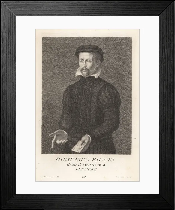 Framed Print : Domenico del Riccio, Italian Mannerist painter, 1516-1567 Framed Print : Domenico del Riccio, Italian Mannerist painter, 1516-1567
