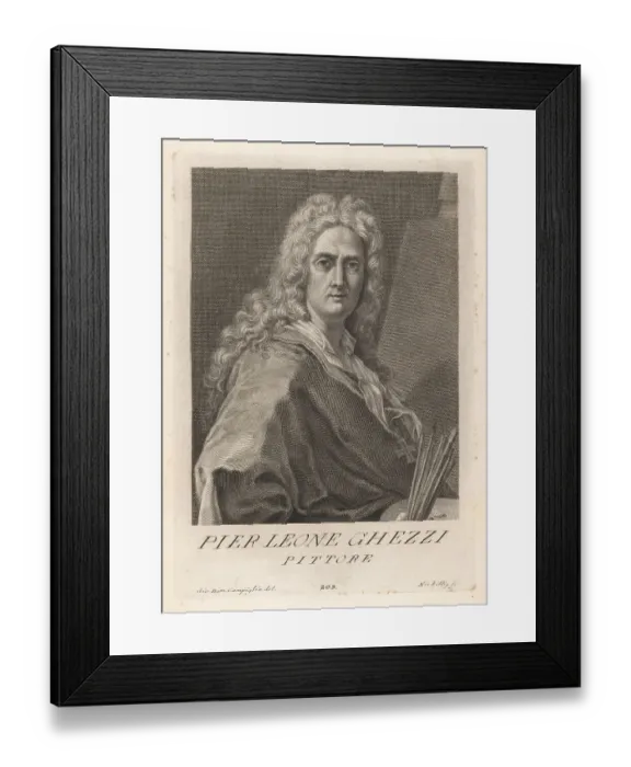 Framed Print : Pier Leone Ghezzi, Italian Rococo painter, 1674-1755 Framed Print : Pier Leone Ghezzi, Italian Rococo painter, 1674-1755