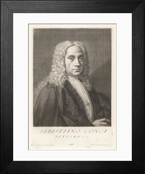 Framed Print : Sebastiano Conca, Italian Baroque painter, 1680-1764 Framed Print : Sebastiano Conca, Italian Baroque painter, 1680-1764