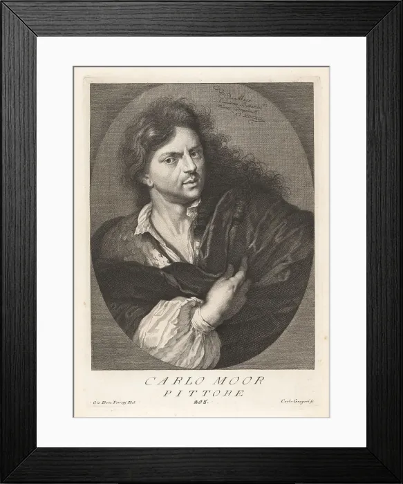 Framed Print : Carel de Moor, Dutch Golden Age painter, 1655-1738 Framed Print : Carel de Moor, Dutch Golden Age painter, 1655-1738