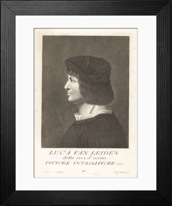 Framed Print : Lucas van Leyden, Dutch painter and printmaker, 1494-1533 Framed Print : Lucas van Leyden, Dutch painter and printmaker, 1494-1533
