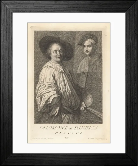 Framed Print : Salomon Adler, German portrait painter, 1630-1709 Framed Print : Salomon Adler, German portrait painter, 1630-1709