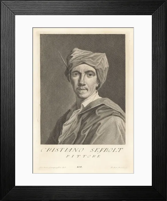Framed Print : Christian Seybold, German painter, 1695-1768 Framed Print : Christian Seybold, German painter, 1695-1768