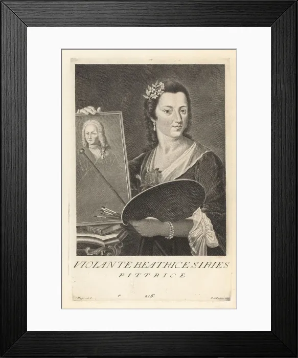 Framed Print : Violante Beatrice Siries, Italian painter, 1709-1783 Framed Print : Violante Beatrice Siries, Italian painter, 1709-1783