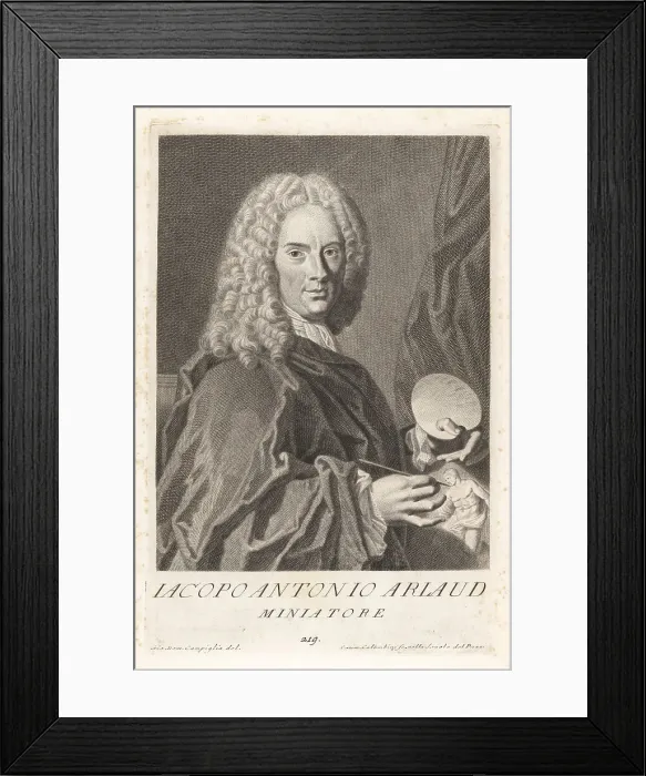 Framed Print : Jacques-Antoine Arlaud, Italian miniature painter, 1688-1743 Framed Print : Jacques-Antoine Arlaud, Italian miniature painter, 1688-1743