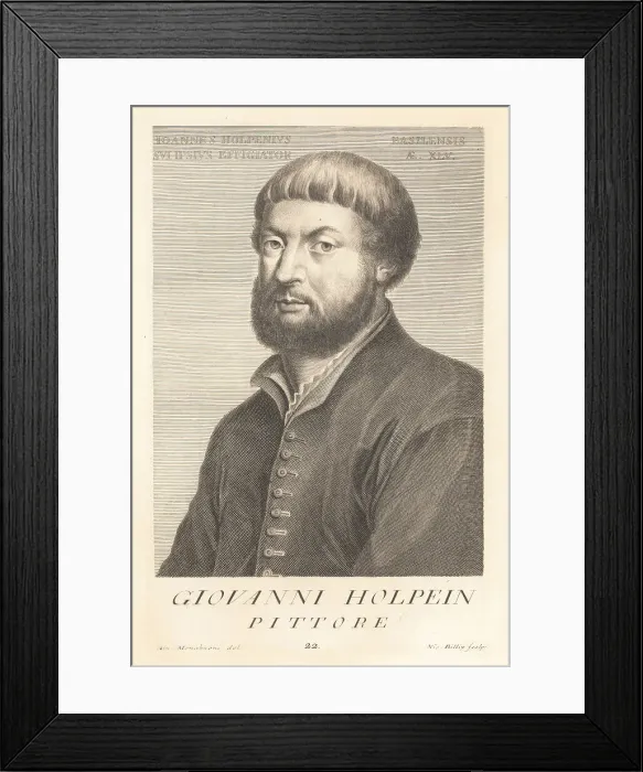 Framed Print : Hans Holbein the Younger, German-Swiss painter and printmaker, c Framed Print : Hans Holbein the Younger, German-Swiss painter and printmaker, c