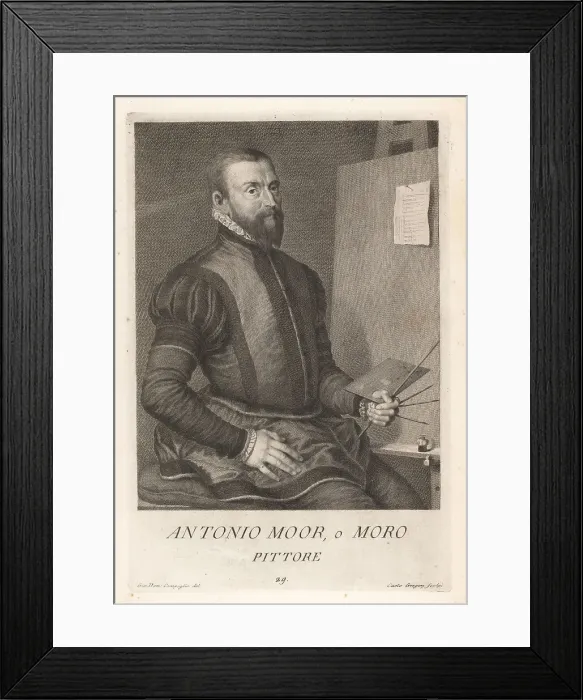 Framed Print : Antonis Mor, Netherlandish portrait painter, c.1517-1577 Framed Print : Antonis Mor, Netherlandish portrait painter, c.1517-1577