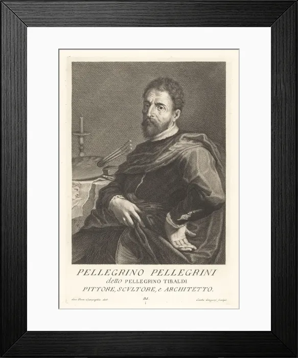 Framed Print : Pellegrino Tibaldi, Italian Renaissance painter, 1527-1592 Framed Print : Pellegrino Tibaldi, Italian Renaissance painter, 1527-1592