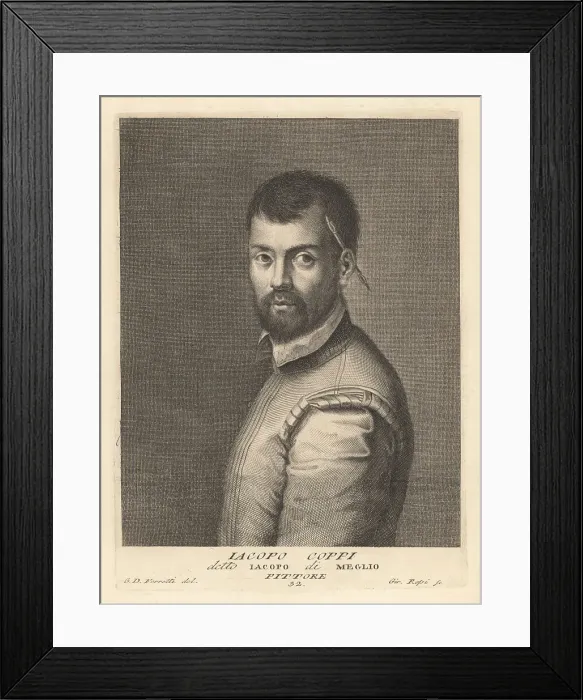 Framed Print : Jacopo Coppi, Italian history painter, 1523-1591 Framed Print : Jacopo Coppi, Italian history painter, 1523-1591