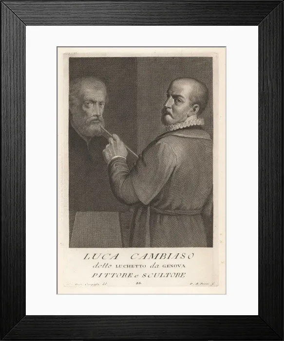 Framed Print : Luca Cambiaso, Italian painter and draughtsman, 1527-1585 Framed Print : Luca Cambiaso, Italian painter and draughtsman, 1527-1585