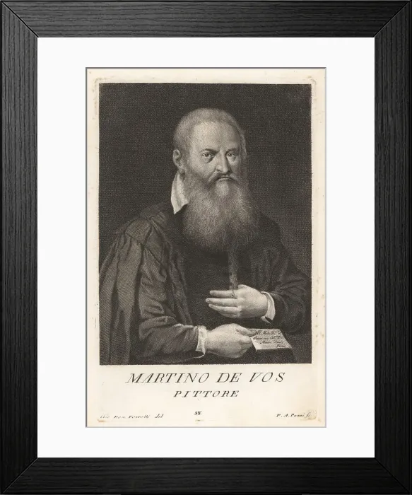 Framed Print : Maerten de Vos, Flemish history painter, 1532-1603 Framed Print : Maerten de Vos, Flemish history painter, 1532-1603