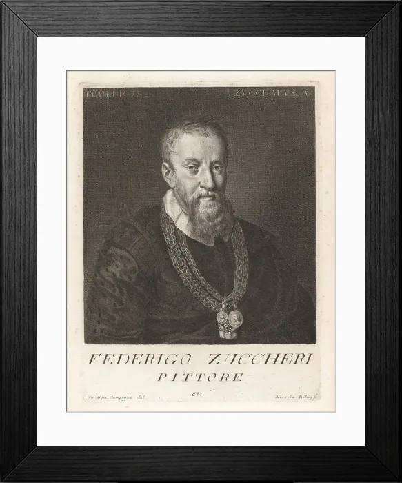 Framed Print : Federico Zuccaro, Italian Mannerist painter, 1542-1609 Framed Print : Federico Zuccaro, Italian Mannerist painter, 1542-1609