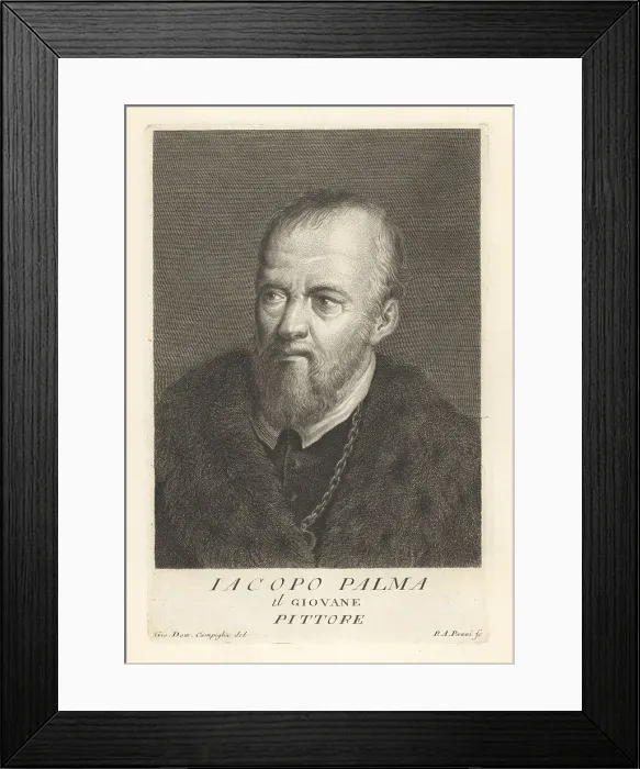 Framed Print : Jacopo Palma il Giovane, Venetian school painter, 1544-1628 Framed Print : Jacopo Palma il Giovane, Venetian school painter, 1544-1628